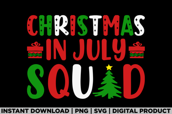 Christmas in July Squad Merry Xmas Graphics