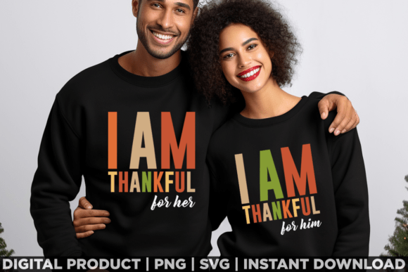 Couple Thanksgiving Thankful for Him Her