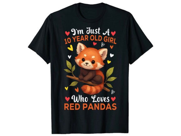 Cute Red Panda T-Shirt Design Graphics
