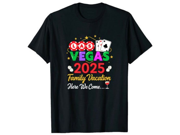 Las Vegas 2025 Vacation Family T-Shirt Graphics