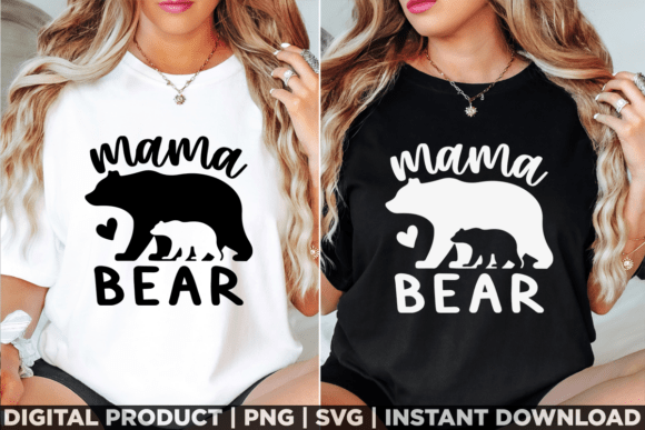 Mothers Day Mama Bear Family Tee Shirt Graphics