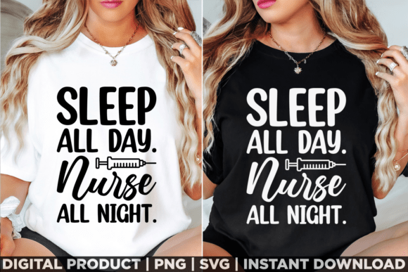 Nurse All Night Medical Workers Nursing Graphics
