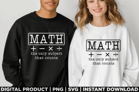 Only Subject That Counts Math Pun Shirt Graphics and T-Shirt Designs
