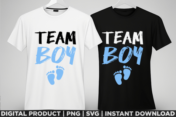 Team Boy Gender Reveal T-Shirt Graphics